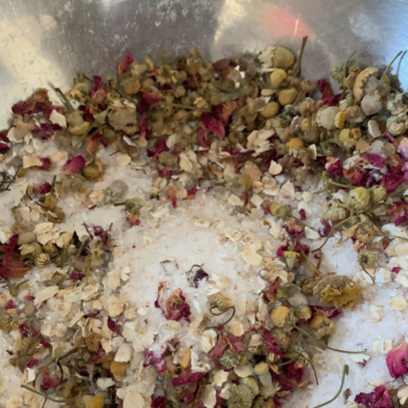 Natural Herbal and Floral Bath Teas